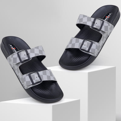Laxus Double strap Checkered Slide