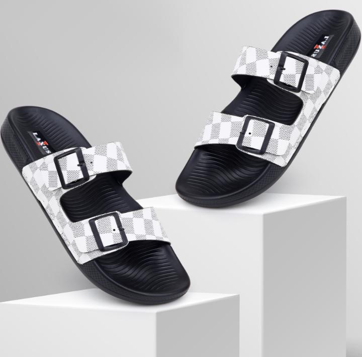 Laxus Double strap Checkered Slide